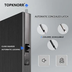 304 Stainless Steel Double Door Automatic Latch Door Bolt Heaven and Earth Wooden Door Hidden Hidden Latch Channel Door Latch