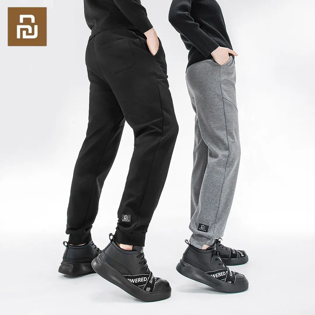 Youpin Supield Winter Cold Resistant Fleece Warm Casual Pants Men Thermal Drawstring Trousers Women's Sports Outwear Sweatpants