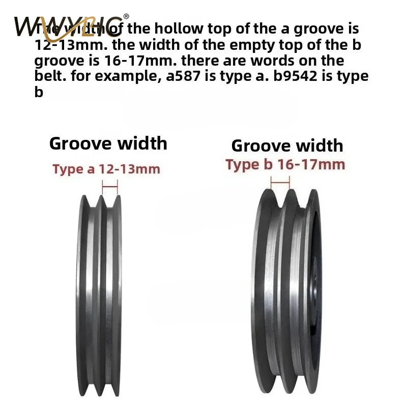 

Suitable for B-type Double Groove Hollow Gear Reducer, Starting Motor, Driving Wheel, V-belt Pulley