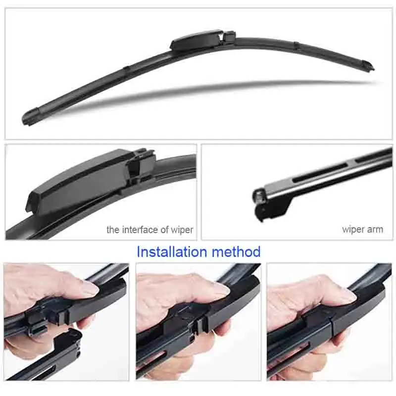 For Mercedes Benz C Class W203 2004~2007 Front Wiper Blades Window Windshield Windscreen Cleaning Brushe Washers Car Accessories