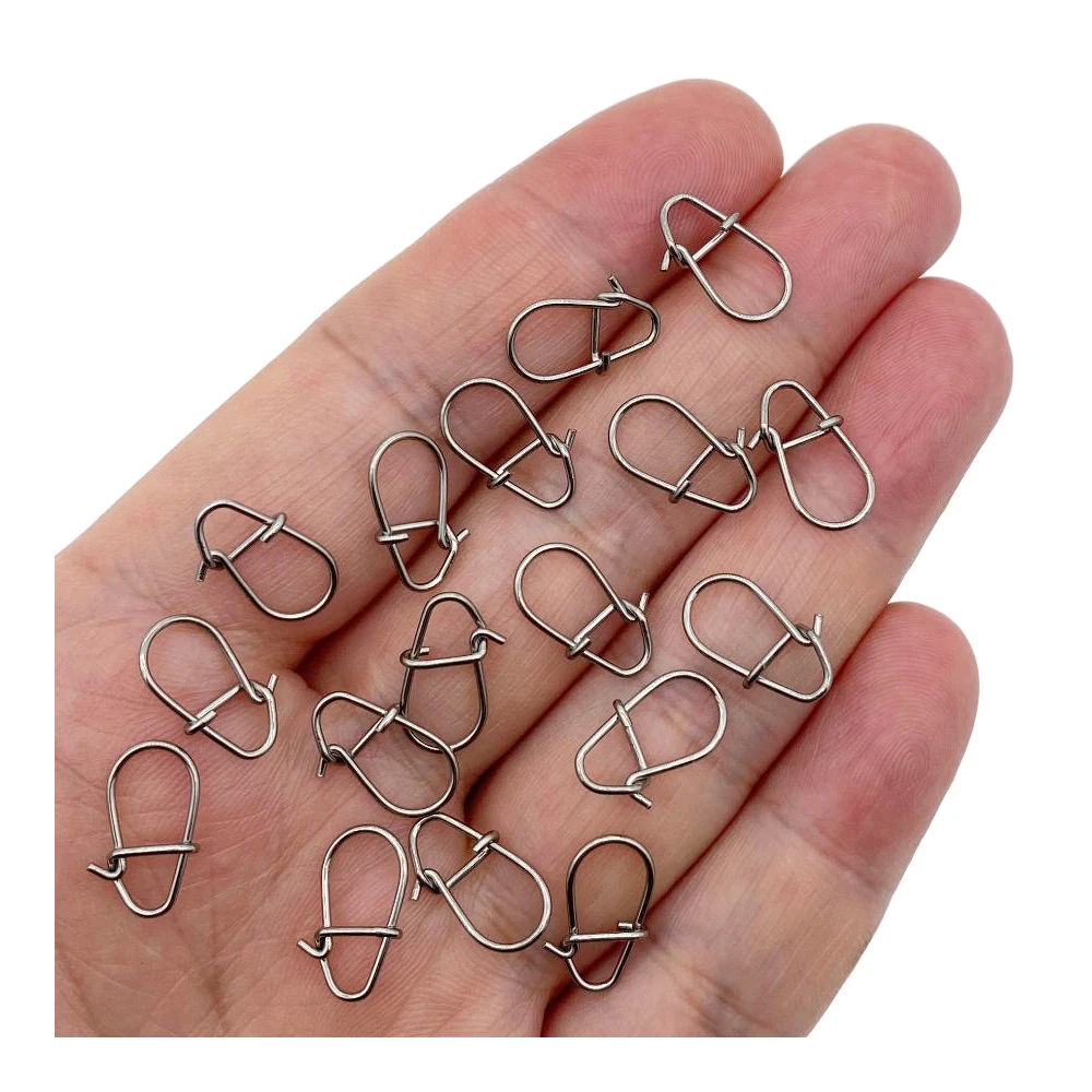 50Pcs Gourd Shape Luya Pin 304 Stainless Steel Sea Fishing Enhancement Pin Strength Pin false Bait small accessories