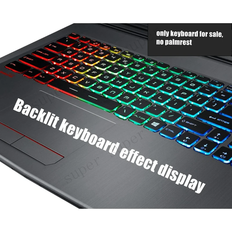Teclado estadounidense SSS+ para MSI GP73 Leopard 8RD(MS-17C6)/GP73 Leopard 8RE/8RF(MS-17C5)