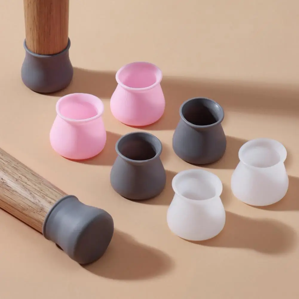 Thickened Chair Leg Caps 20pcs Silicone Chair Leg Floor Protectors Non-slip Furniture Feet Covers Noise-reducing for Hardwood
