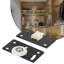 Door Rollers Sliding Door Wheel Cabinet Nylon Pulley Cupboard Caster Hanging Wheel Sliding Track For Wardrobe Furniture Hardware