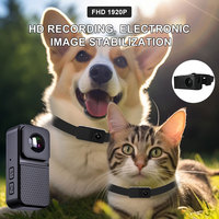 HD 1080P Pet Cameras Outdoors Wireless Collar Camera No WiFi Needed Video Records for Cats Dogs Birthday Gift Mini Camera