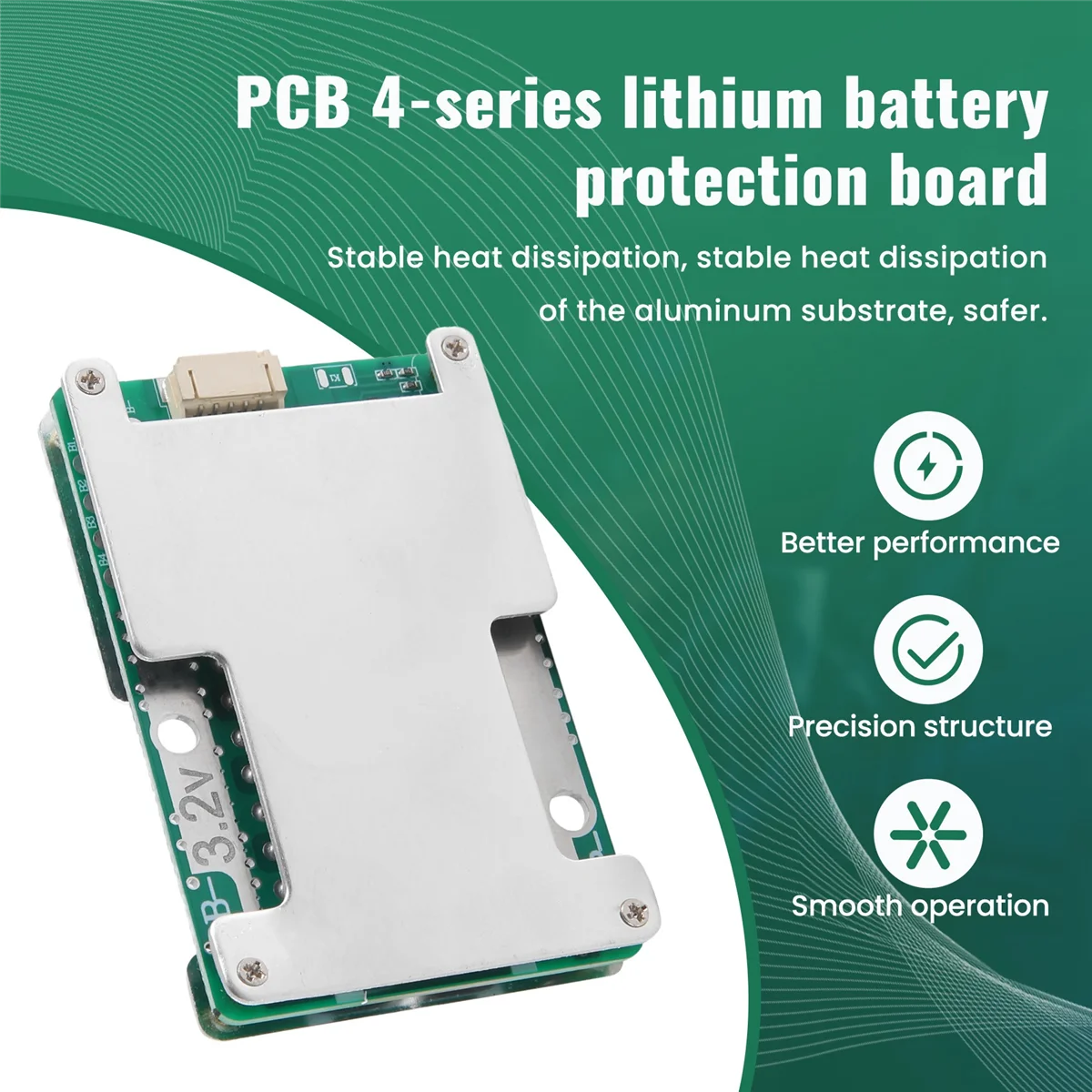 4S 12V 120A Protection Board 3.2V Li-Iron Lithium Battery Charger Protection Board with Power Battery Balance Board