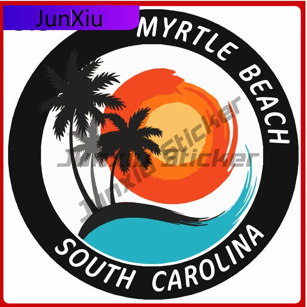 

Myrtle Beach South olina Truck Graphics Vinyl Sticker Decal Cool Waterproof Accessory Car Laptop Window Bumper