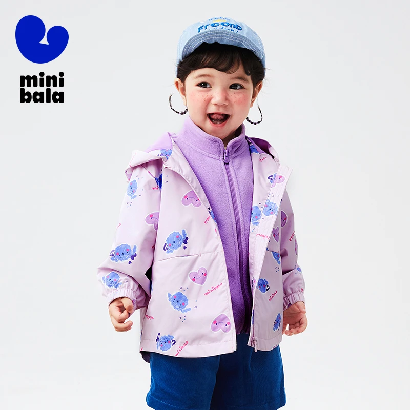 Mini Bala Casual Wear Children Jacket Fashionable 2024 New Spring and Autumn New Windproof Jacket