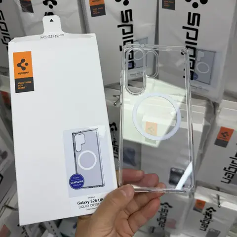 Spigen Magnetic Charging Case For Samsung Galaxy S23 S24 S25 S25+ S26 Ultra Transparent Shockproof Hard Cover