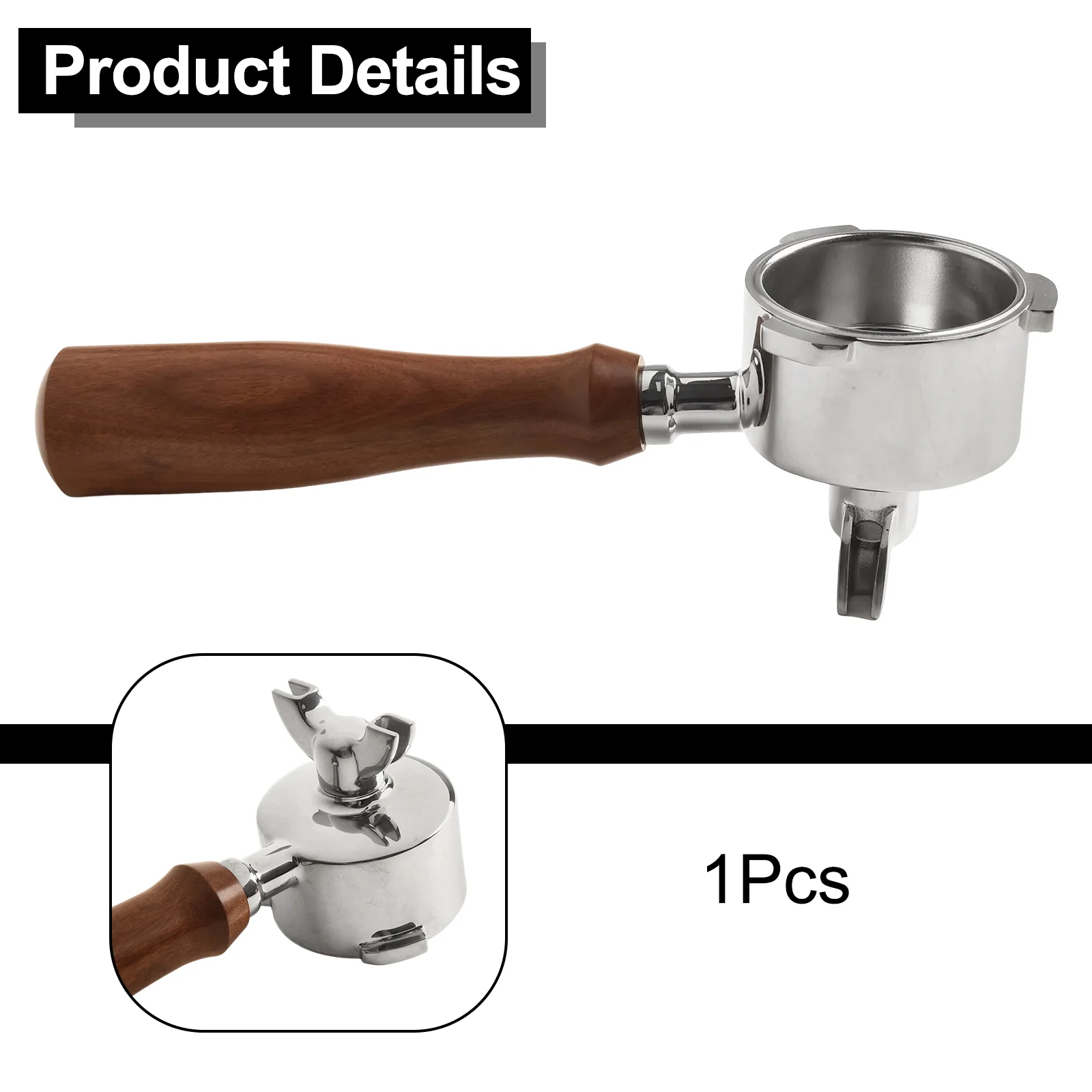 High Quality Coffee Maker Handle Dual Nozzle Set Non-pressurized Single-layer Filter Stainless Steel High Quality