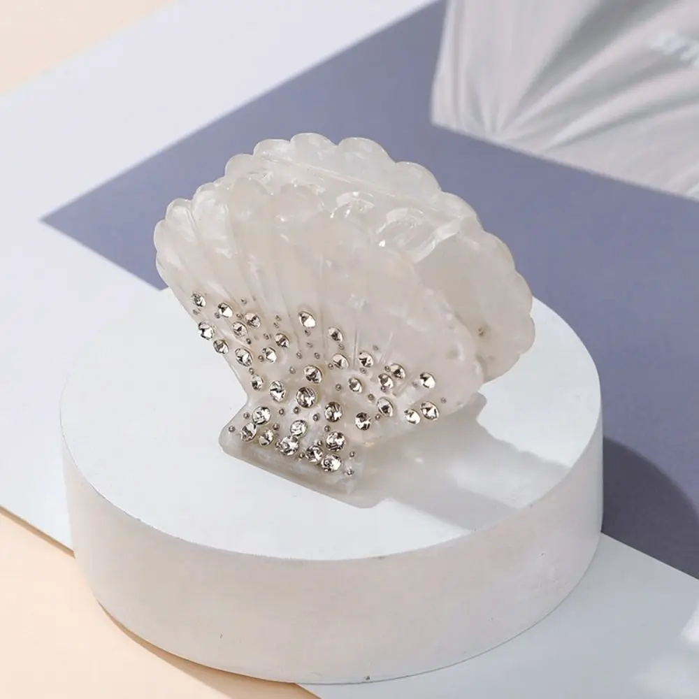 

Винтажная заколка для волос в форме ракушки, акриловая заколка в виде ракушки в корейском стиле, аксессуары для волос, головные уборы, зажим в форме ракушки, зажим для девочек