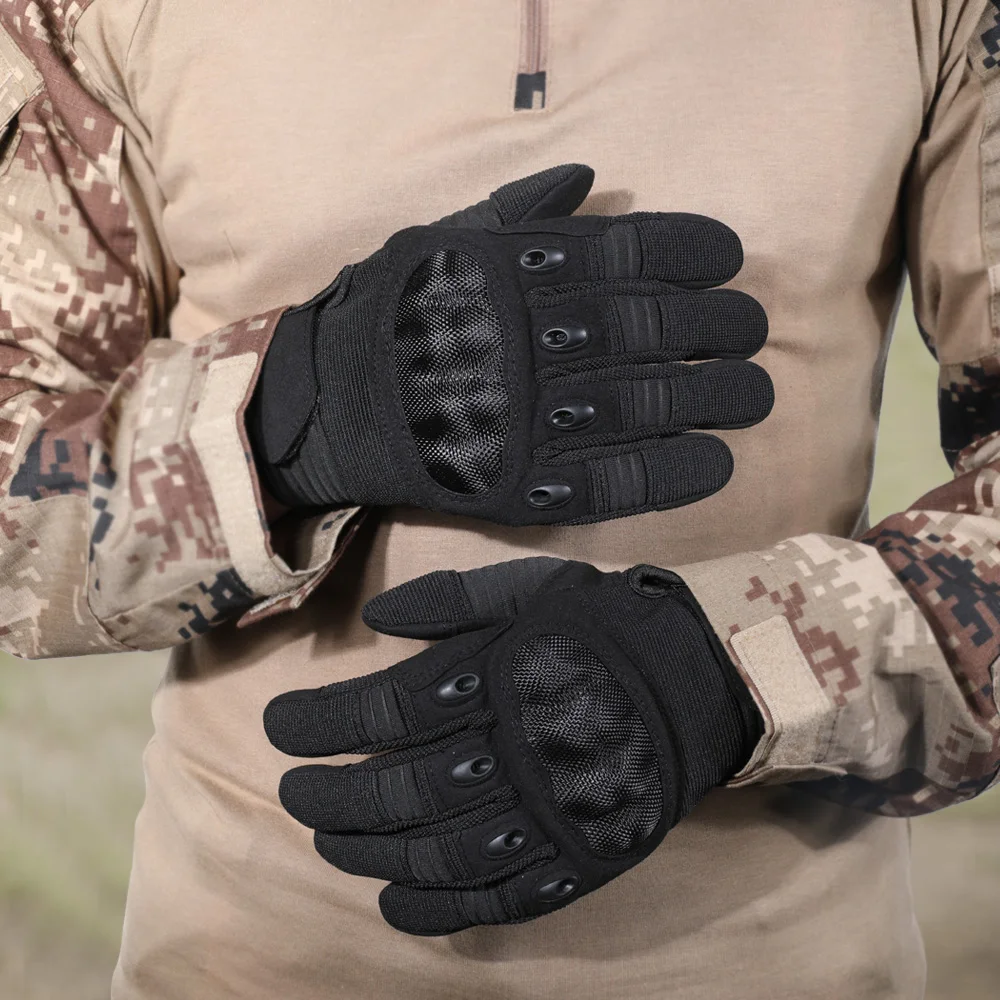 Touch Screen Tactical Gloves Outdoor Cycling Sports Hiking Camping Hunting Airsoft Combat Bicycle Hard Shell Anti-skid Gear Men