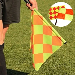 1/2Pcs Soccer Referee Flag The Competition Fair Play Use Sports Match Outdoor Football Trainning Linesman Flag Referee Equipment