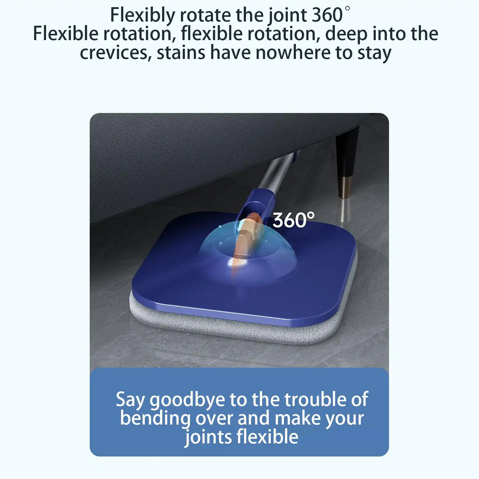 

Spin Mop And Bucket Separate Dirty Water Non-Slip Grip Household Cleaning Mop With Bucket For Living Room Kitchen Bedroom Dining