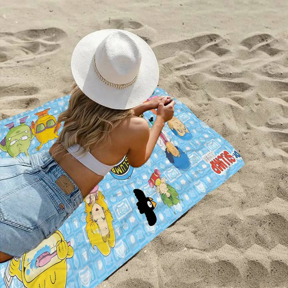 Dr Slump Anmie Microfiber Beach Towel Absorbent Quick dry Soft Yoga Swimming Resort Mountain Climbing Towel