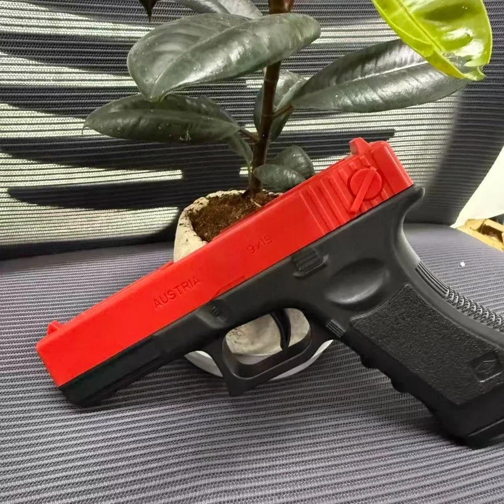 مسدس لينة رصاصة الادسنس اليدوي G17 مسدس لعبة مجلة سفلية مع لعبة CS الرياضية الخارجية بالليزر للأطفال والكبار هدية