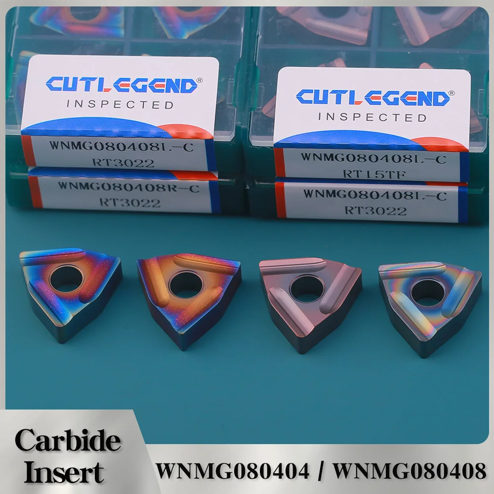 

10PCS WNMG080408R-S Carbide Inserts WNMG080404R Blade WNMG080408L-S CNC Lathe Tools External Turning Tools for Metal Steel