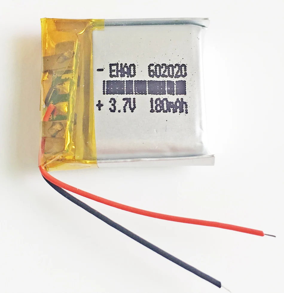 3.7v 180mAh polimerowy akumulator litowo-Lipo i jonowy do głośniki z Bluetooth MP3 inteligentny rejestrator Led 602020