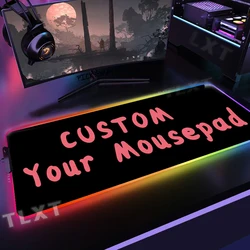 DIY RGB Mousepad Custom Large Gaming Mousepads Luminous Mouse Pads Big LED Mouse Mat Anime Desk Pad Backlit Keyboard Mats Design