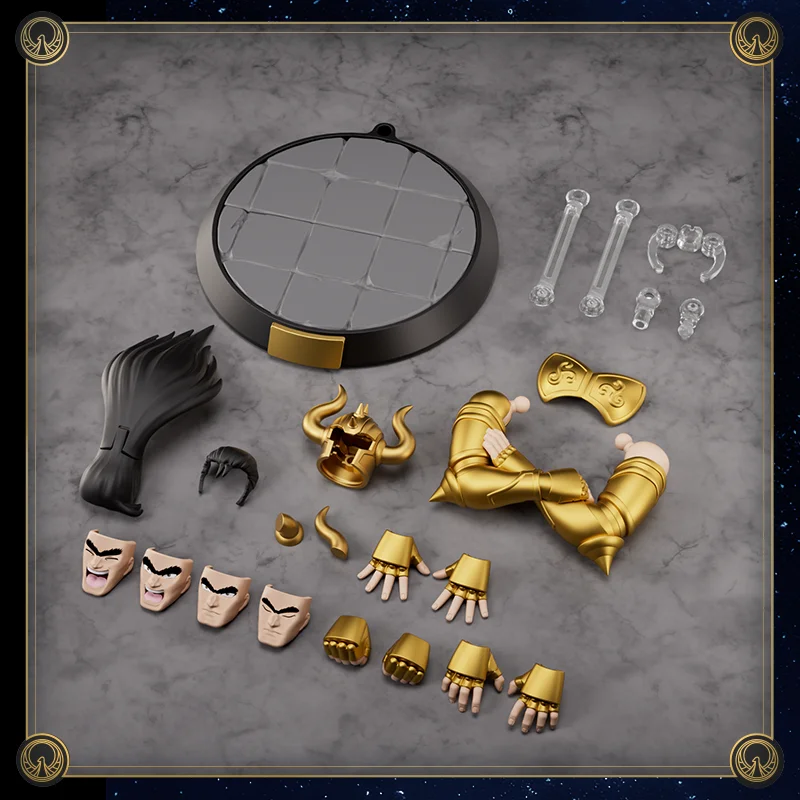 Figur Aksi Blokees Saint Seiya Taurus Aldebaran Asli Aiolos Mu Aiolia Milo Mainan Perakitan Model Kit Koleksi Patung Hadiah
