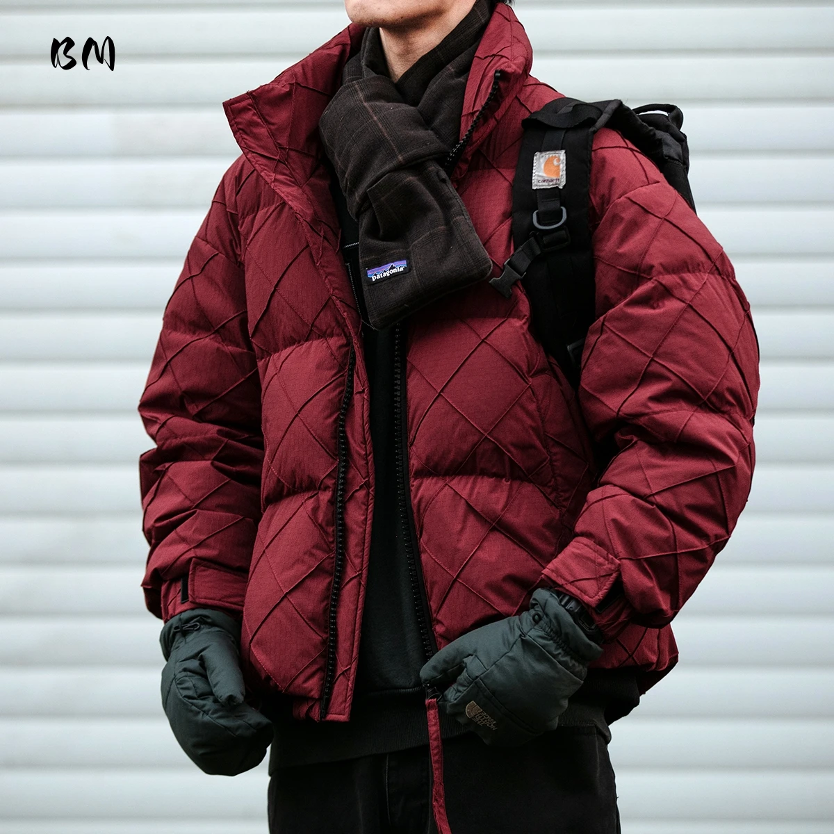 

Mens Winter Lightweight Down Puffer Jacket Bomber Style High Quality Warm Windproof Quilted Streetwear Coat White Duck Down Male