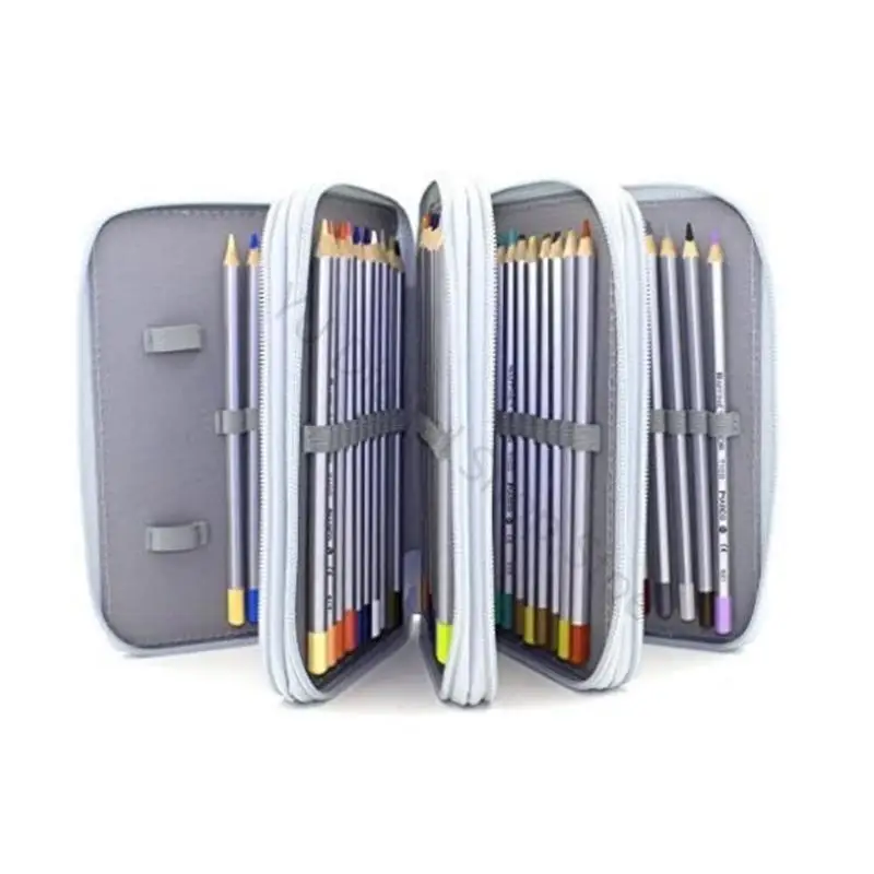 96BA 4 Layer Offices Desk Organizers With Cells And Comfortable Carrying Strap Multiple Layer School Essential Pouches