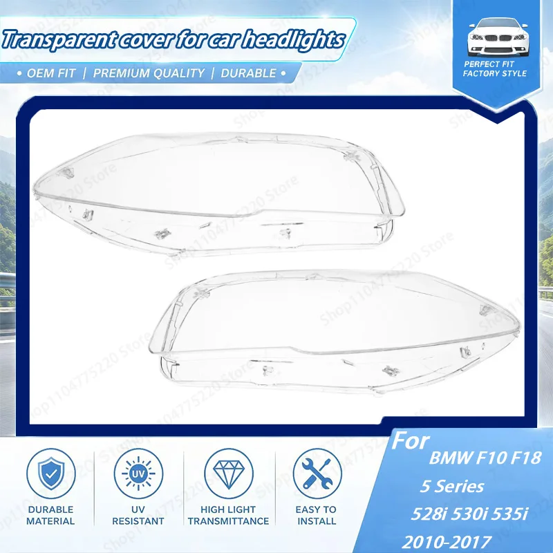 

Clear Headlamp Cover For BMW F10 F18 5 Series 528i 530i 535i 2010-2017 Car Front Headlight Lens Cover Shell Headlamp