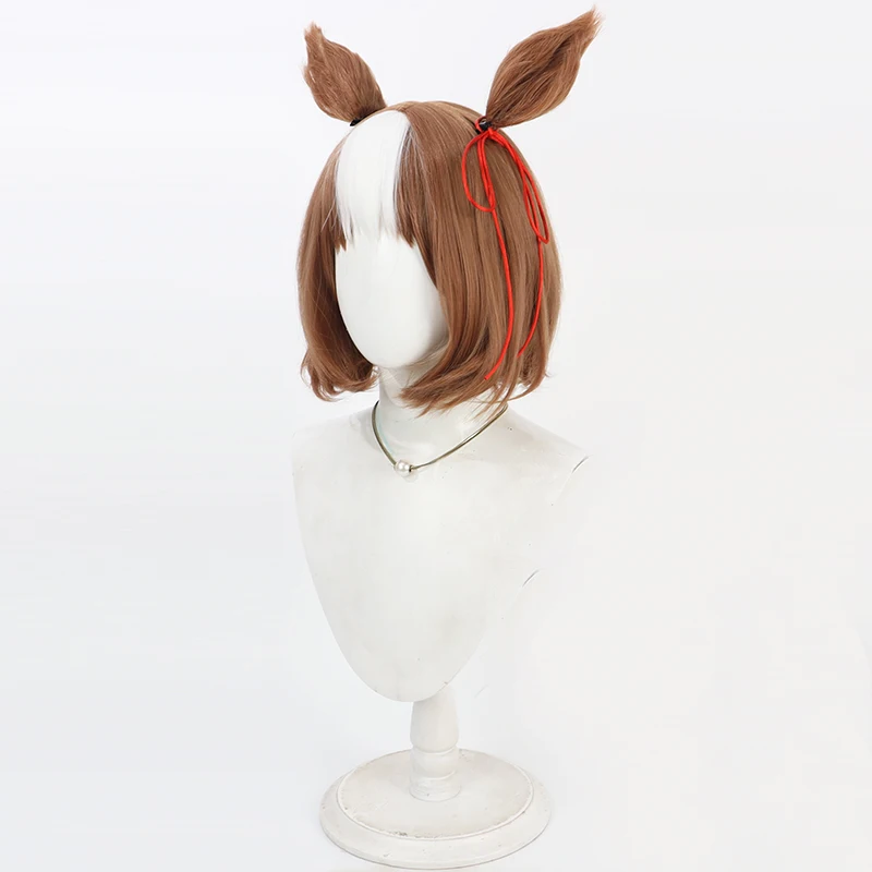 Jogo uma musume bonito derby verno luz cosplay peruca orelhas cauda festa de halloween traje prop cabelo sintético fibra resistente ao calor