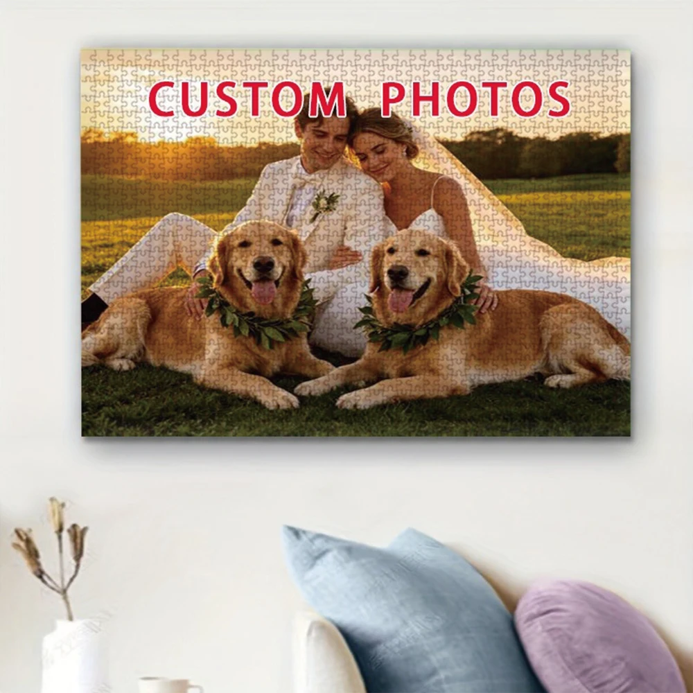 35/300/500/1032pcs Personalized Custom Photo Puzzle Pet Photos Friends A Memorable Keepsake Or A Special Celebration