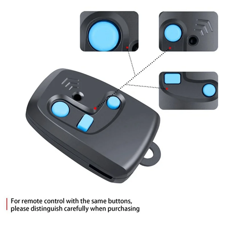 -BOFF abridor de puerta de garaje Control remoto 2 uds Set para PECCININ 433Mhz código rodante 3 botones transmisor duplicador