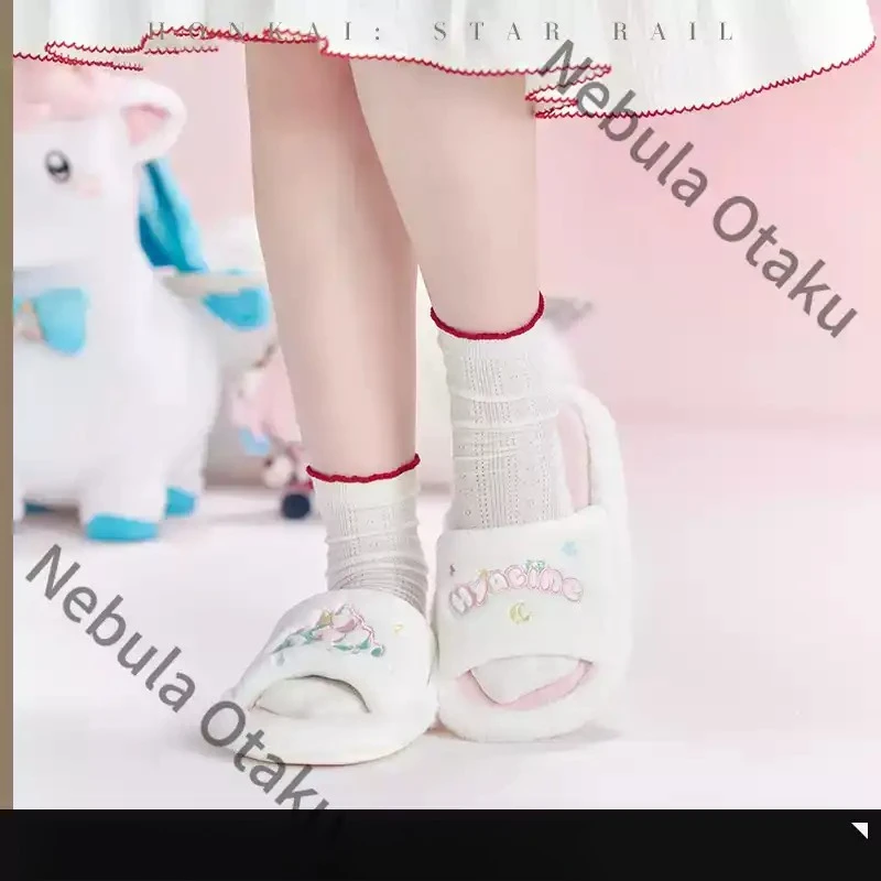 Honkai: Star Rail Hyacine Hyacinthia Cosplay Anime Stuffed Shoes Leisure Wear The Slippers Ornament Game Official Gifts Kawaii - view 3