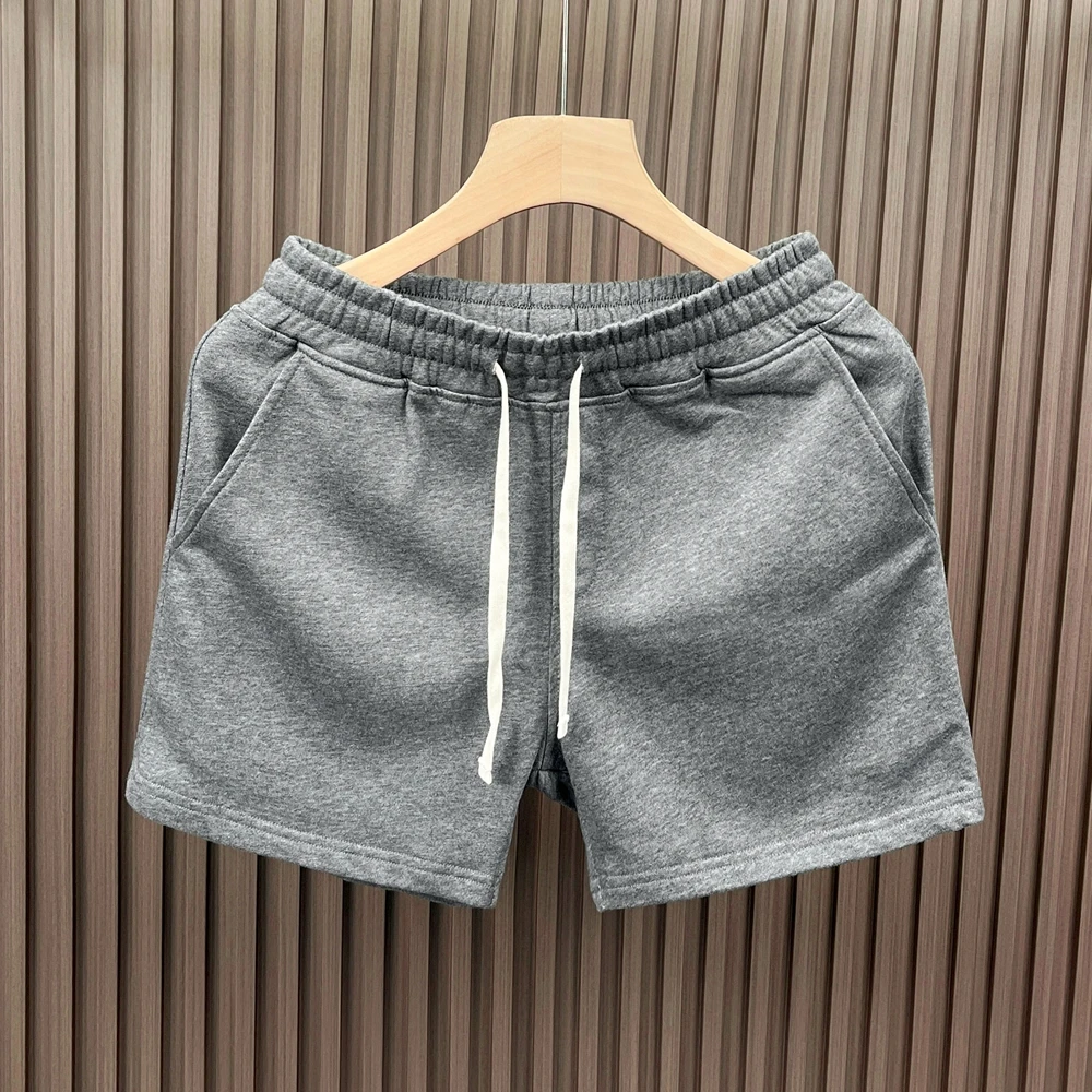 

ey American Loose Slimming orts Men's Summer Thin Simple Elastic Waist Casual Sports Tee-Quarter Length Sweatpants