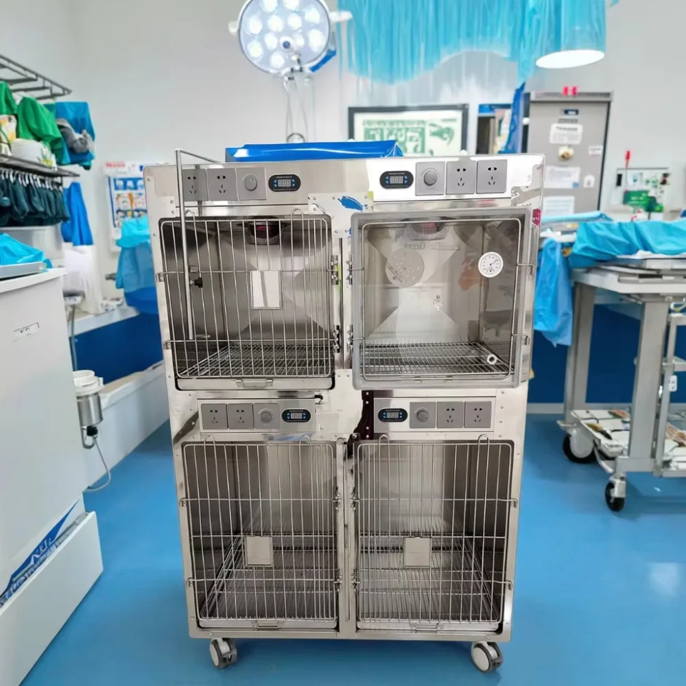Pet medical ICU monitoring cage, dog postoperative rehabilitation isolation nursing cage