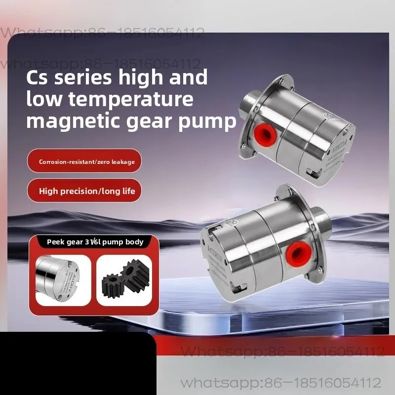 Gear Pump Stainless Steel Magnetic Drive Self-priming Metering Pump Coffee Magnetic Pump
