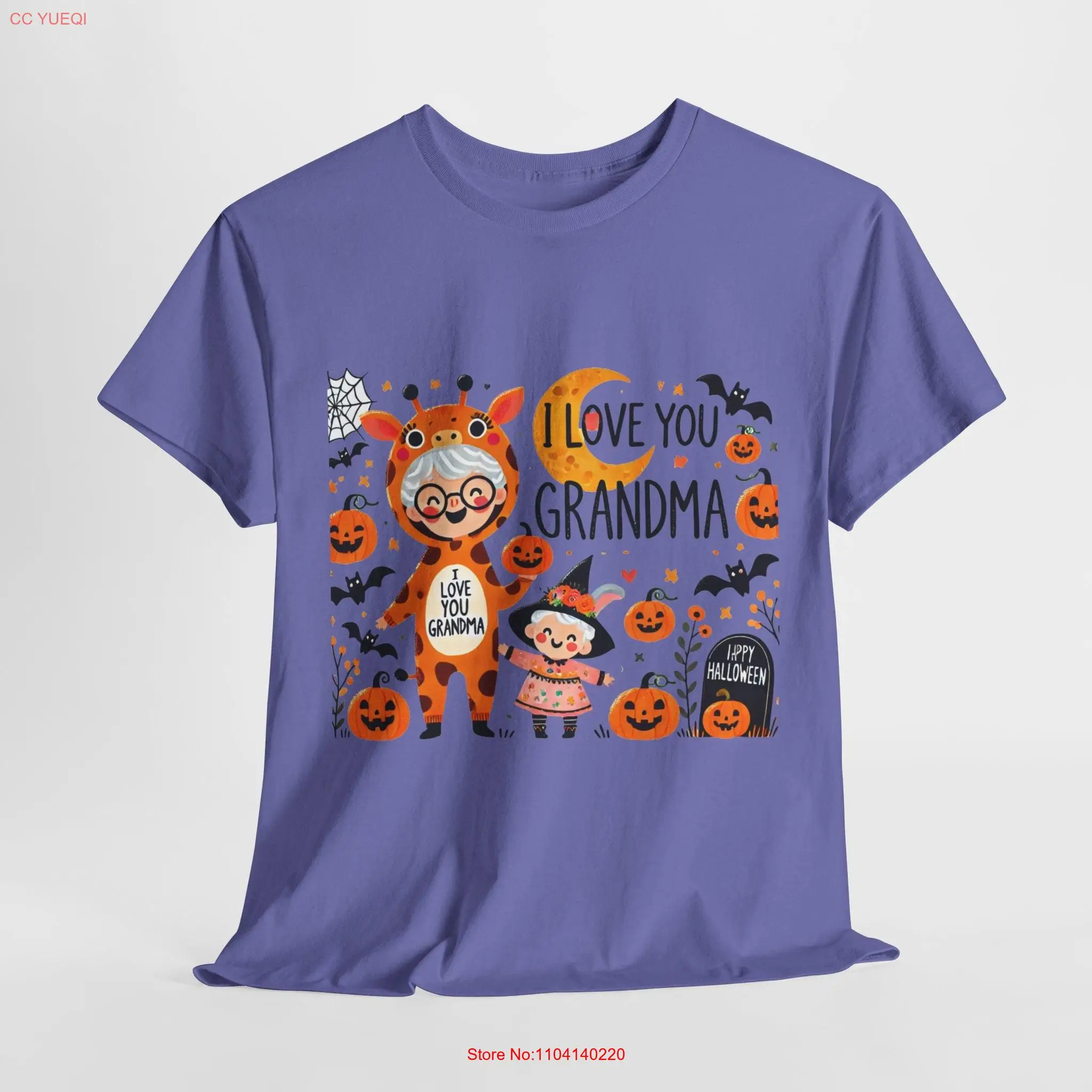 Camiseta Giraffe Giggles I Love You Grandma y Little Witch Bunny de manga larga o corta
