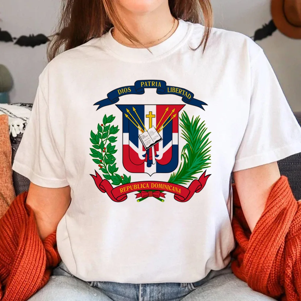 Dominican Republic t shirt women streetwear t-shirts female designer Japanese y2k clothing