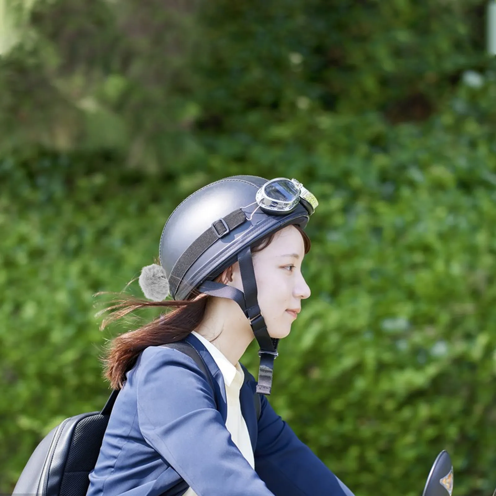 

Adorable Bunny Tail Decor Easy Attach Removable Kawaii Pompom Ball for Skiing Biking Motorbike Outdoor Sports