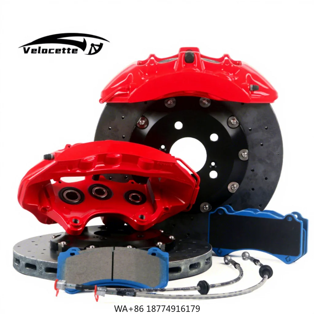 

New Upgrade Refit Carbon Ceramic Disc Auto Brake System V6 Brakes Calipers Big Brake Kits 6 Pot for E30 E36 E46