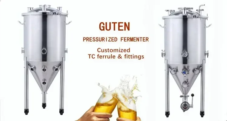 Conical Fermenter for 30L 55L 75L Pressurized Fermenter / Beer Brewing Equipments / Stainless Steel Fermentation Tank/304 SS