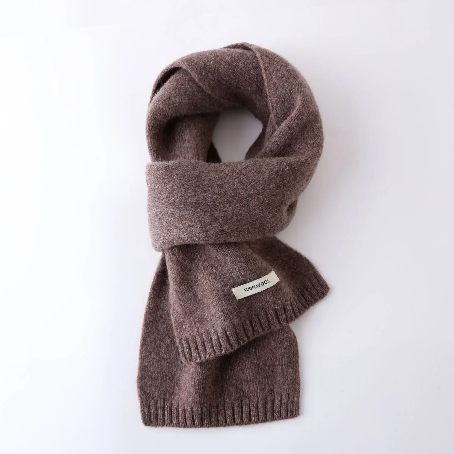 Warm sca Knitted Scraf New Women Wrap Shawls 100% Merino Wool Winter Men Cashmere Scarves Warm Autumn Luxury Soft Muffler Korean