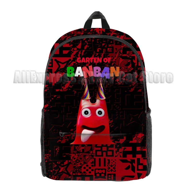 Garten of Banban mochila colorida para niños y niñas, bolsas escolares de capacidad para estudiantes, mochila impermeable de dibujos animados de Anime