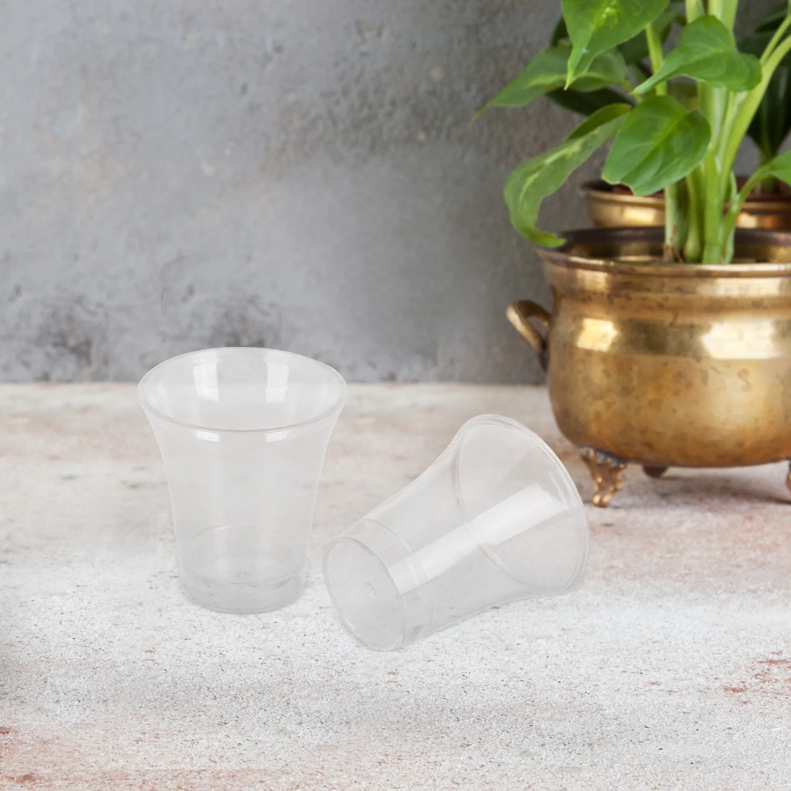 

200 шт. многоразовых пластиковых стаканчиков для соусов, для причастия, закусок, крещения, прозрачные, для напитков