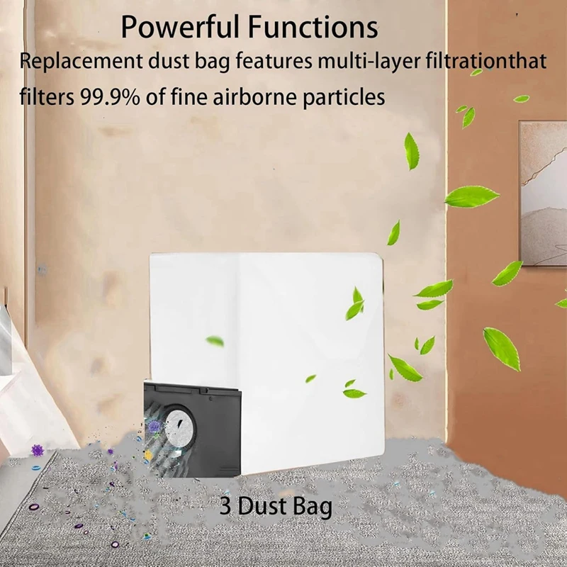 Комплект запасных частей PORK для робота-пылесоса Eureka J20, аксессуары, основные боковые щетки, фильтр Hepa, мешок для пыли