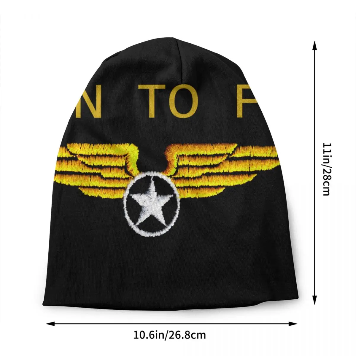 Born To Fly Flight Pilot Bonnet Hat Knit Hats Men Women Cool Unisex Flying Aviation Aviator Winter Warm Beanies Cap