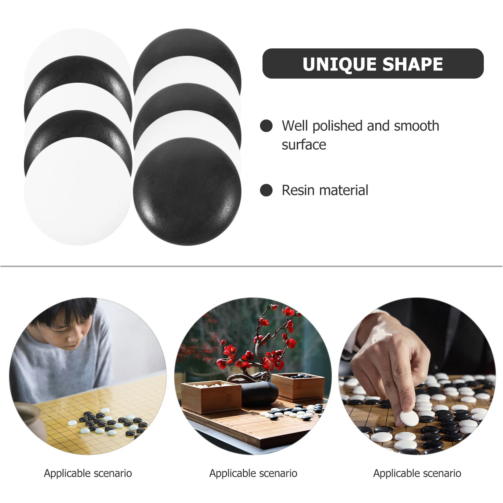 360 قطعة من قطع الشطرنج الصغيرة المصنوعة من أحجار الراتنج المصنوعة بشكل جيد وسطح غير قابل للانزلاق مجموعة ألعاب الشطرنج طويلة الأمد للعب الإبداعي #3