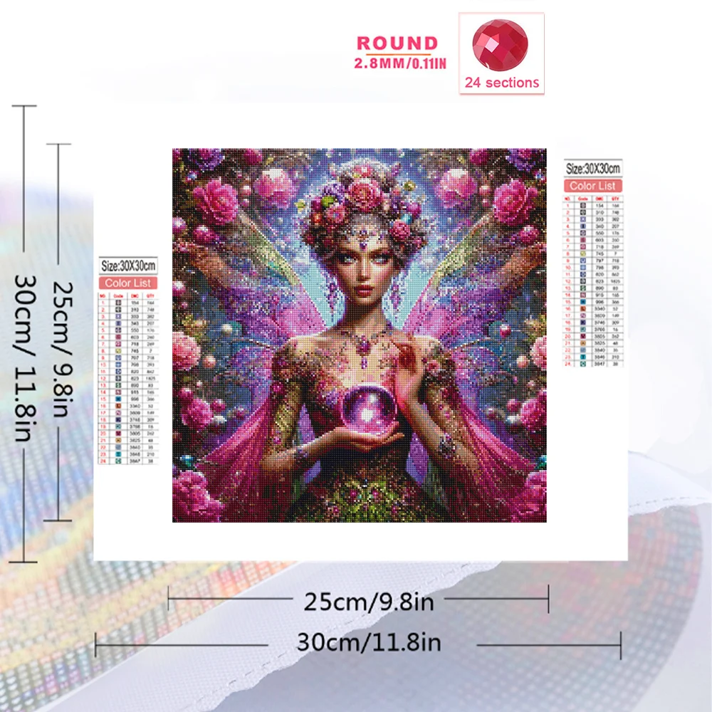 Momoart Woman Diamond Painting Portrait New Arrival Full Square Round Diamond Mosaic Peony Flower Needlework Wall Art