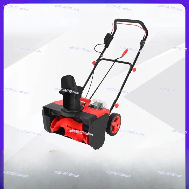 Brushless lithium battery snow plow foldable walk-behind snow plow small household road snow throwing shovel