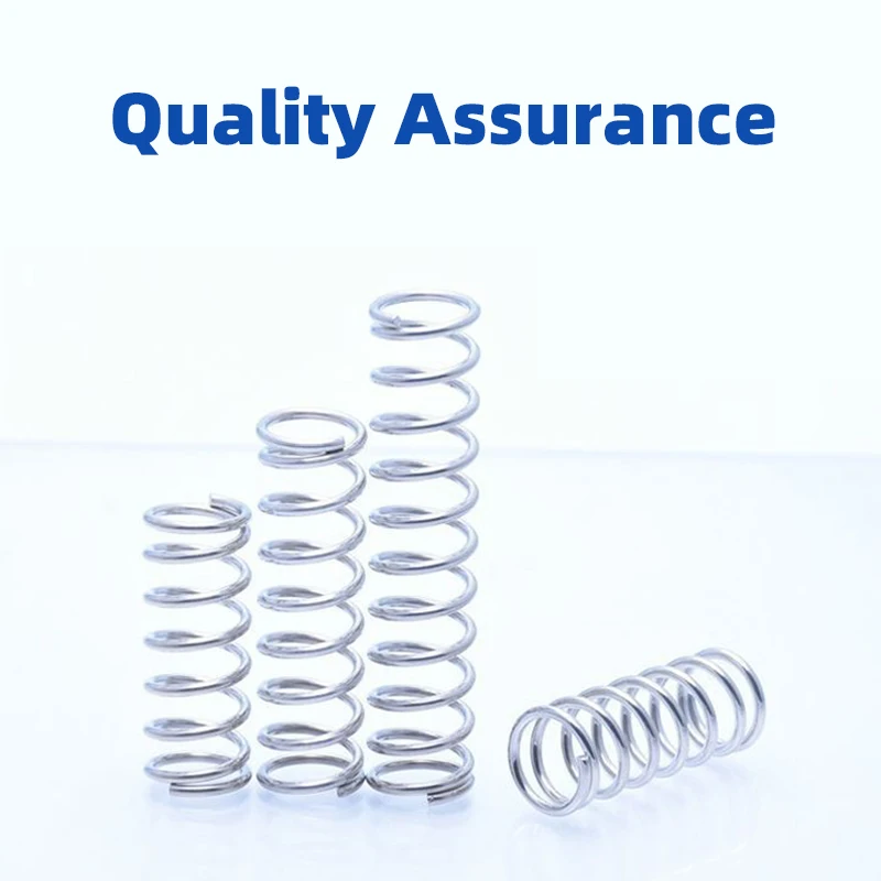 Creamily 10PCS Stainless Steel Spring Compression Spring Rotor Return Buffer Cylidrical Coil Wire Diameter 1.0mm