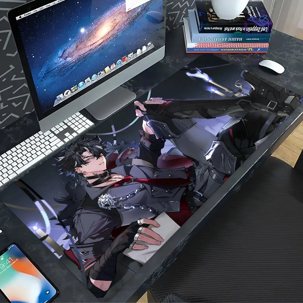 1pc Genshin-Impact Wriothesley Mouse Mat Desk Mat With Pad Gaming Accessories Prime Gaming XXL Keyboard Pad