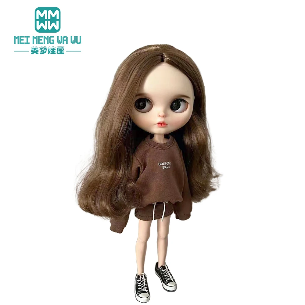 Kleidung für Puppen, modische Polka-Dot-Hemden, Sommerkleider, Sweatshirt-Sets, passend für Blyth Azone OB22 OB24 Puppenzubehör – Detail 8